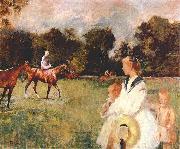 Edmund Charles Tarbell Schooling the Horses, Spain oil painting artist